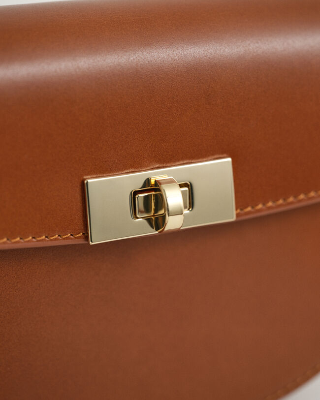 Skuldertaske af læder