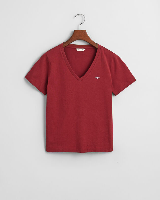 Shield T-shirt med V-hals