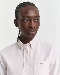 Regular fit klassisk stribet Oxford-skjorte