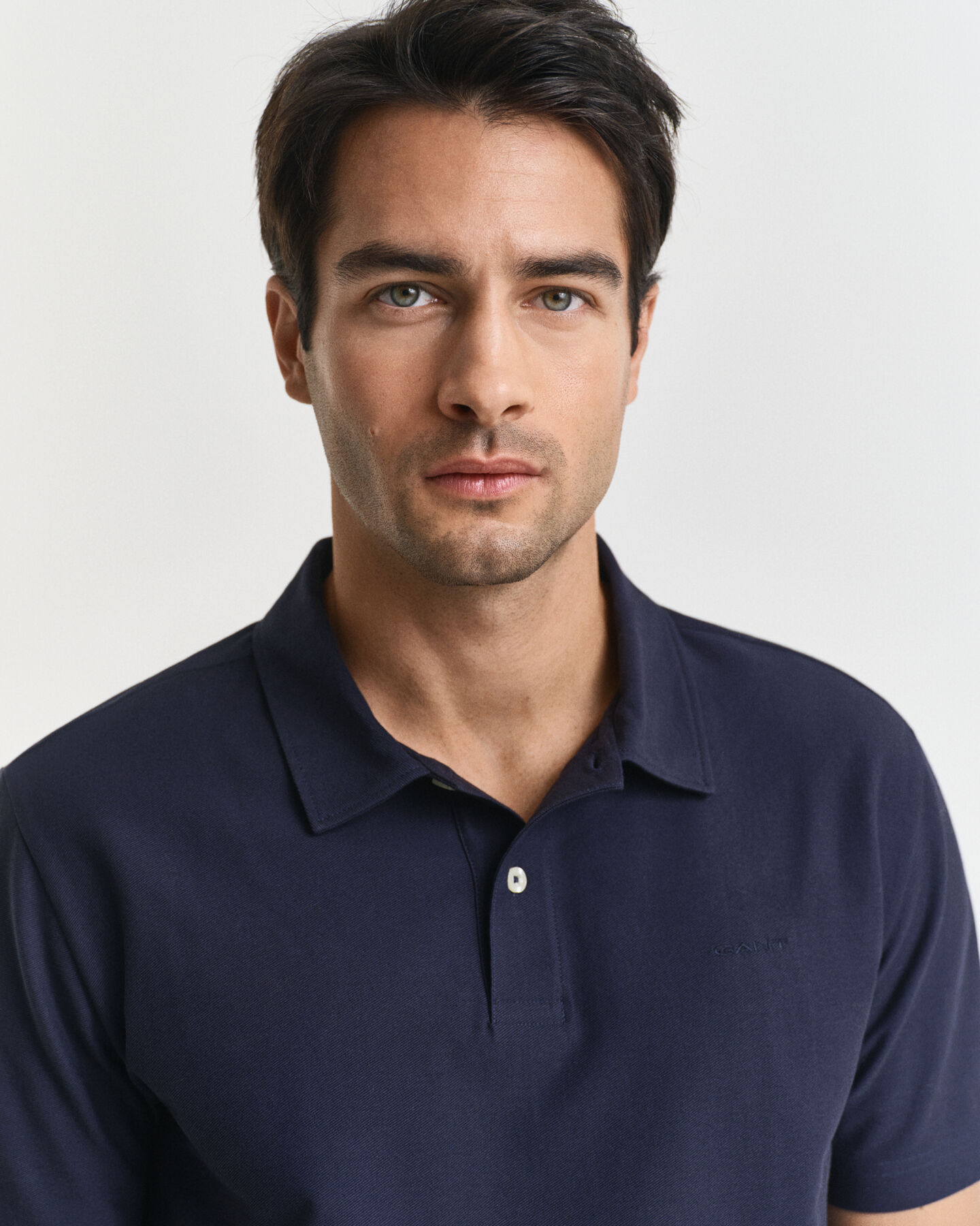 Poloskjorte med twilltekstur