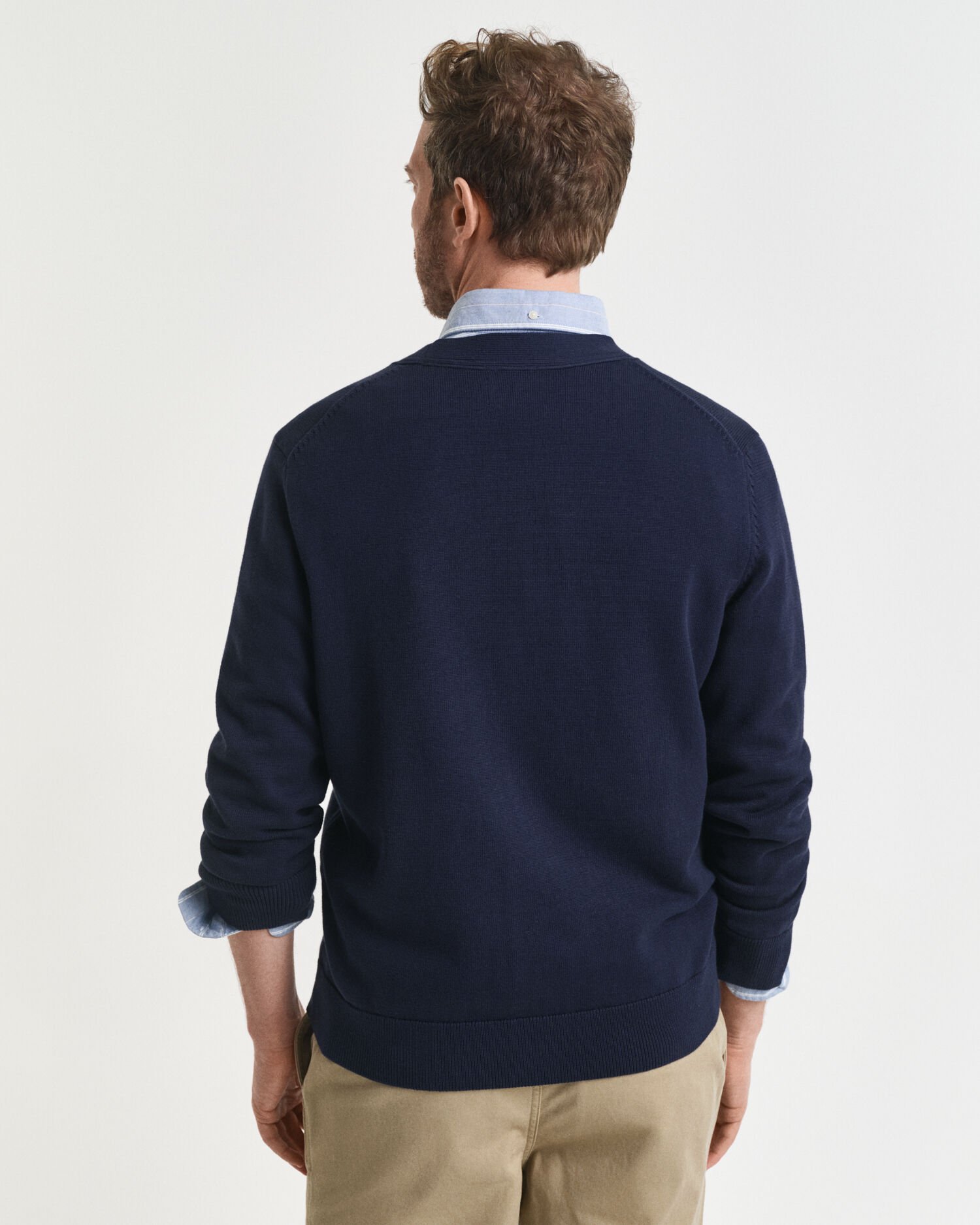 Afslappet cardigan i bomuld