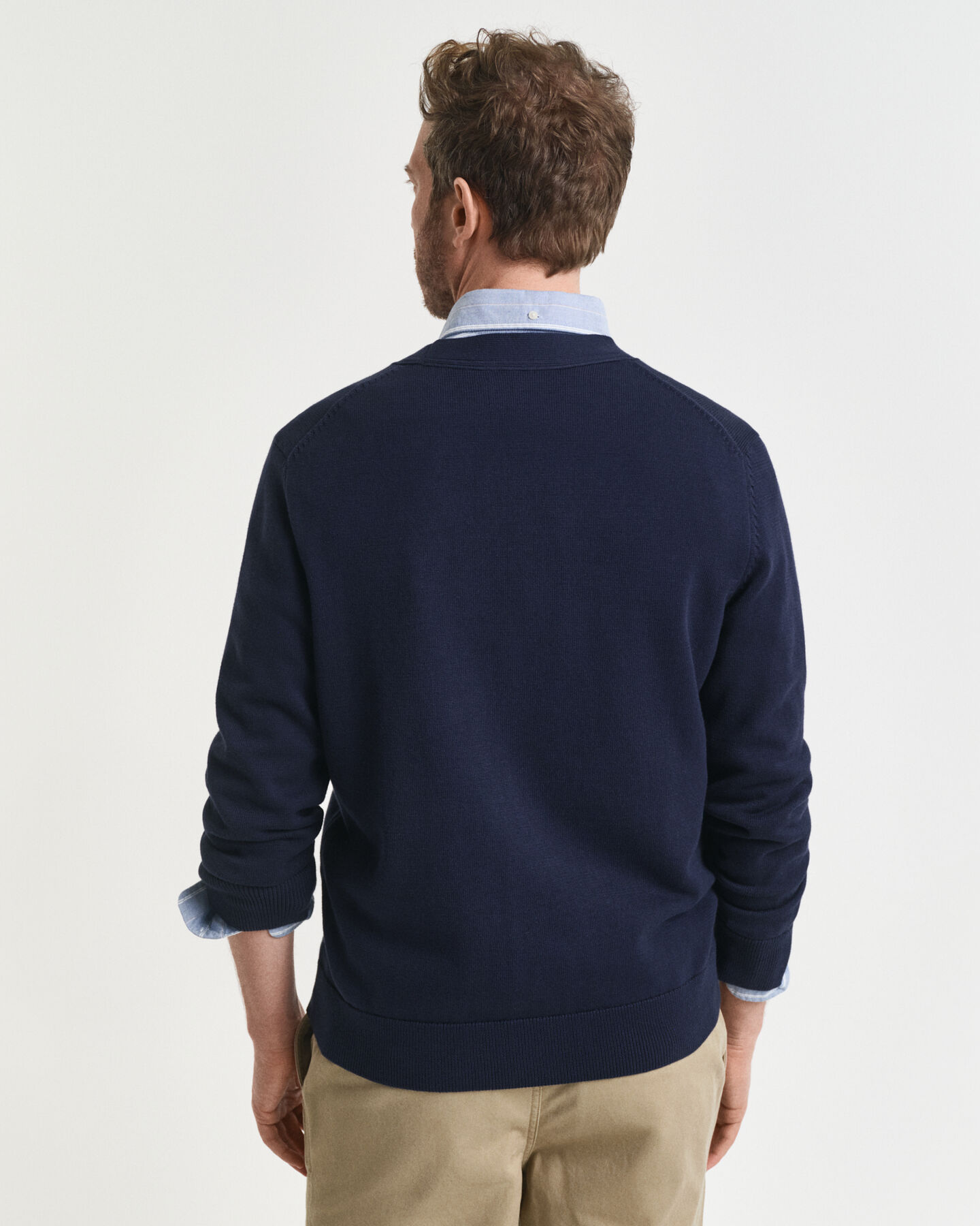 Afslappet cardigan i bomuld