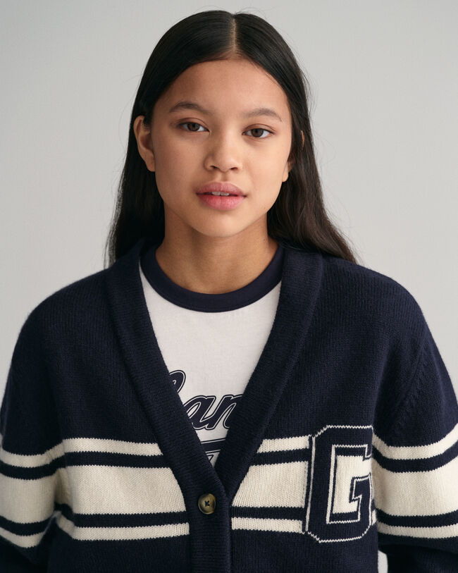 Teen Girls GANT Varsity cardigan