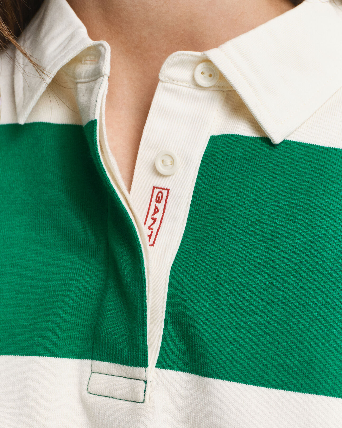 Stribet Heavy Rugger af bomuld