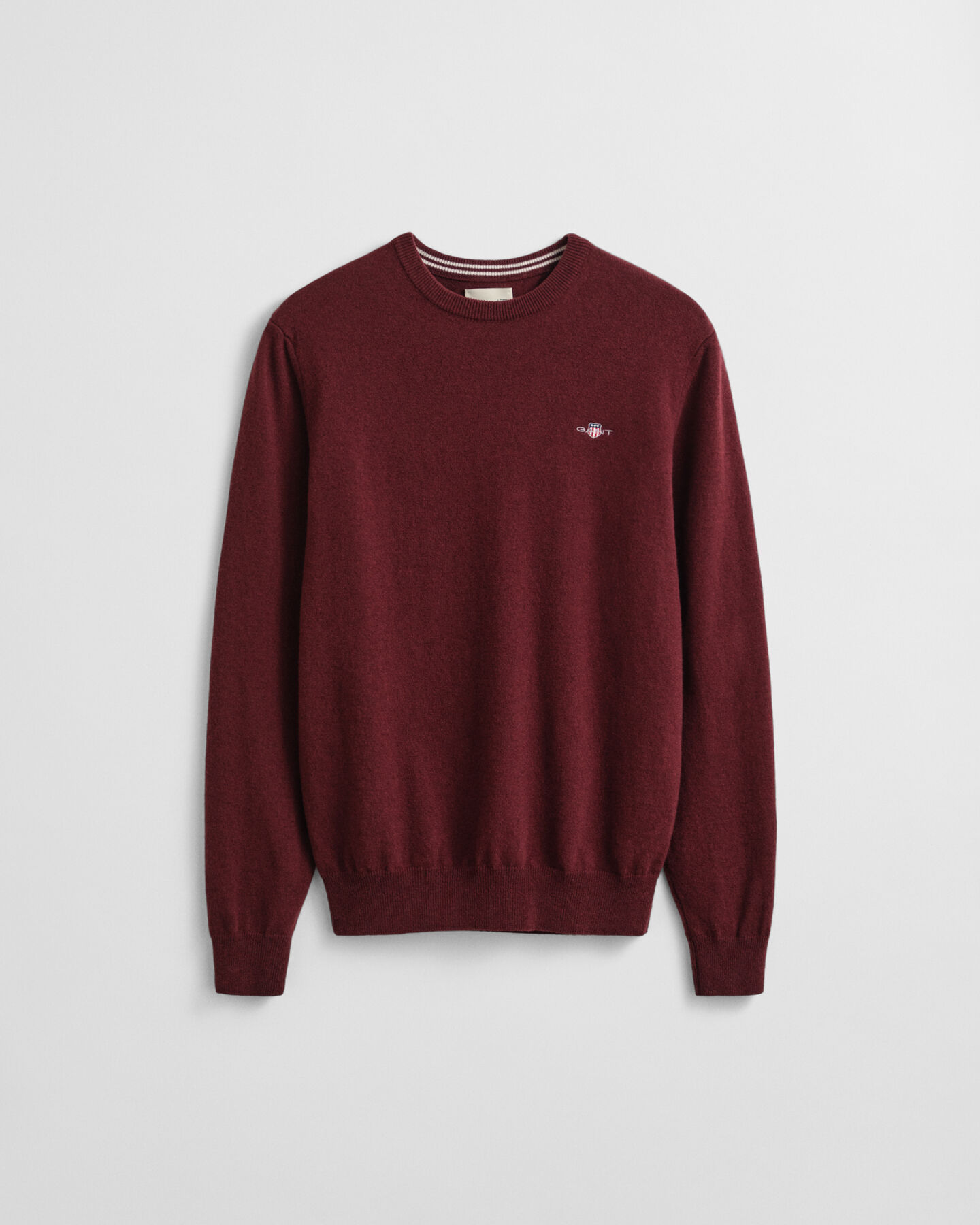 Crewneck sweater i ekstra fin lammeuld
