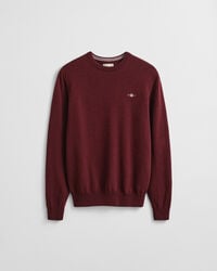 Crewneck sweater i ekstra fin lammeuld