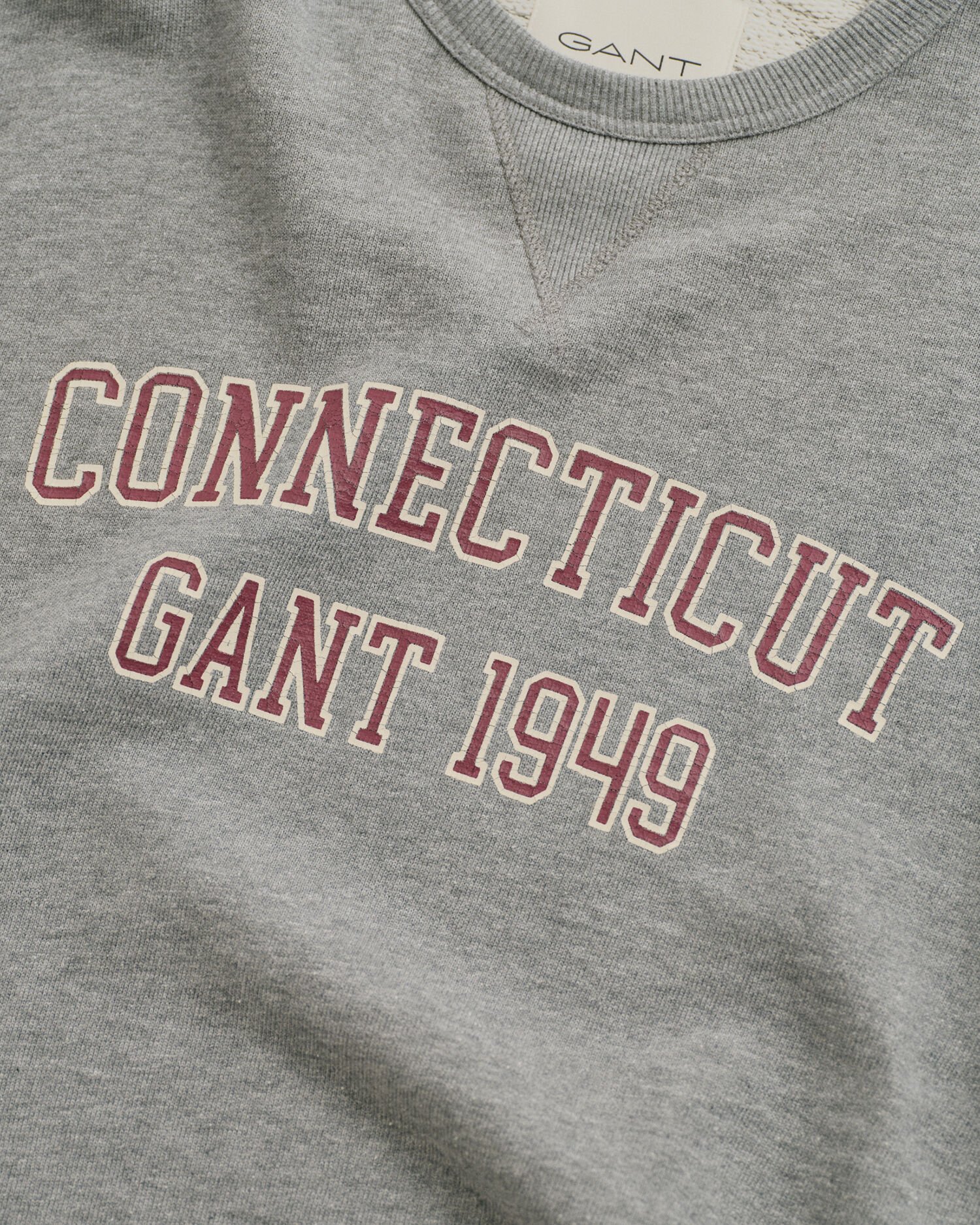 Sweatshirt med college-grafik og crewneck