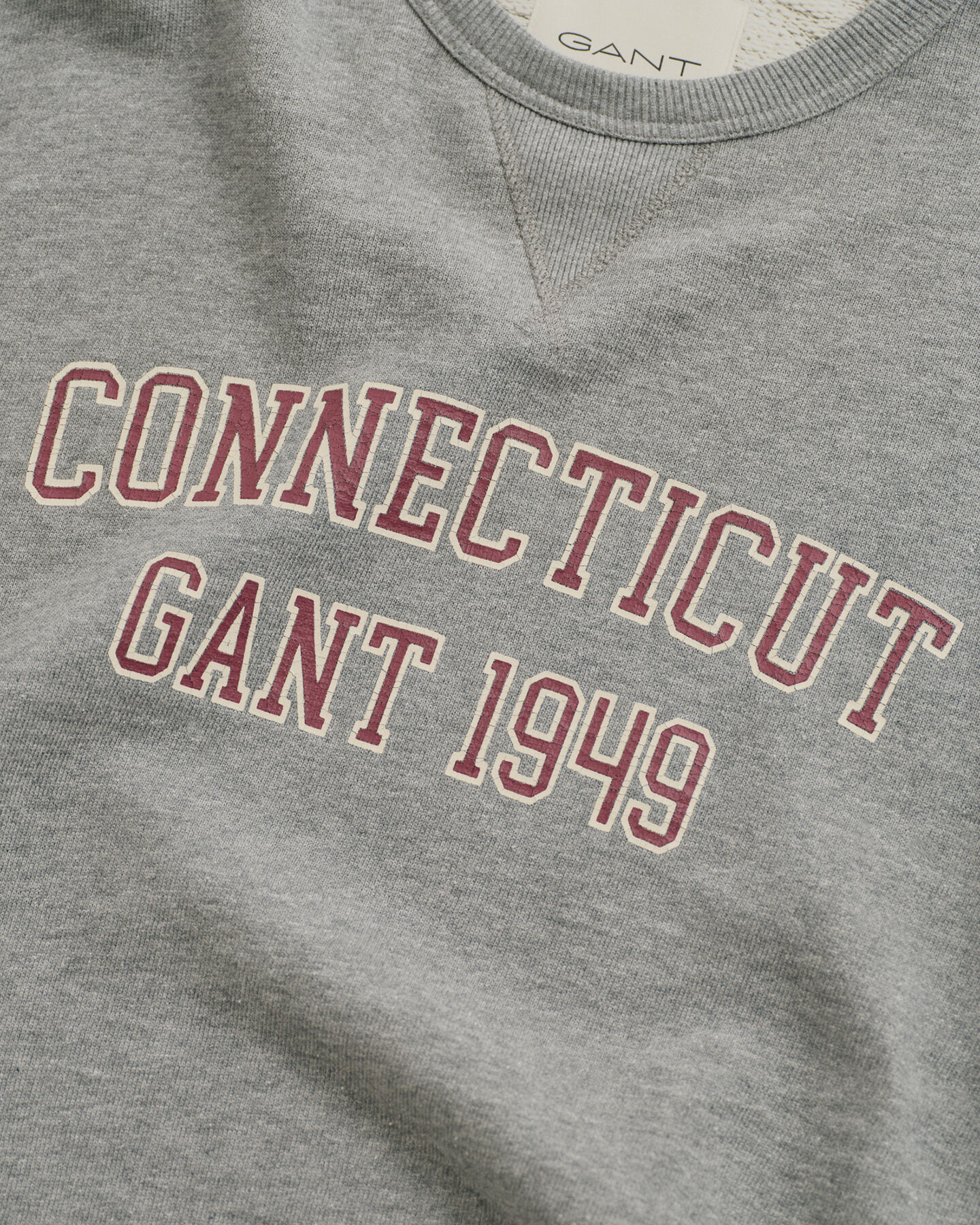 Sweatshirt med college-grafik og crewneck
