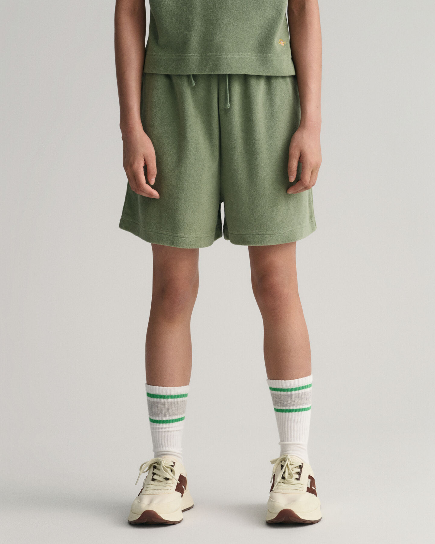 Teen Girls h&oslash;jtaljede shorts af Terry Cloth