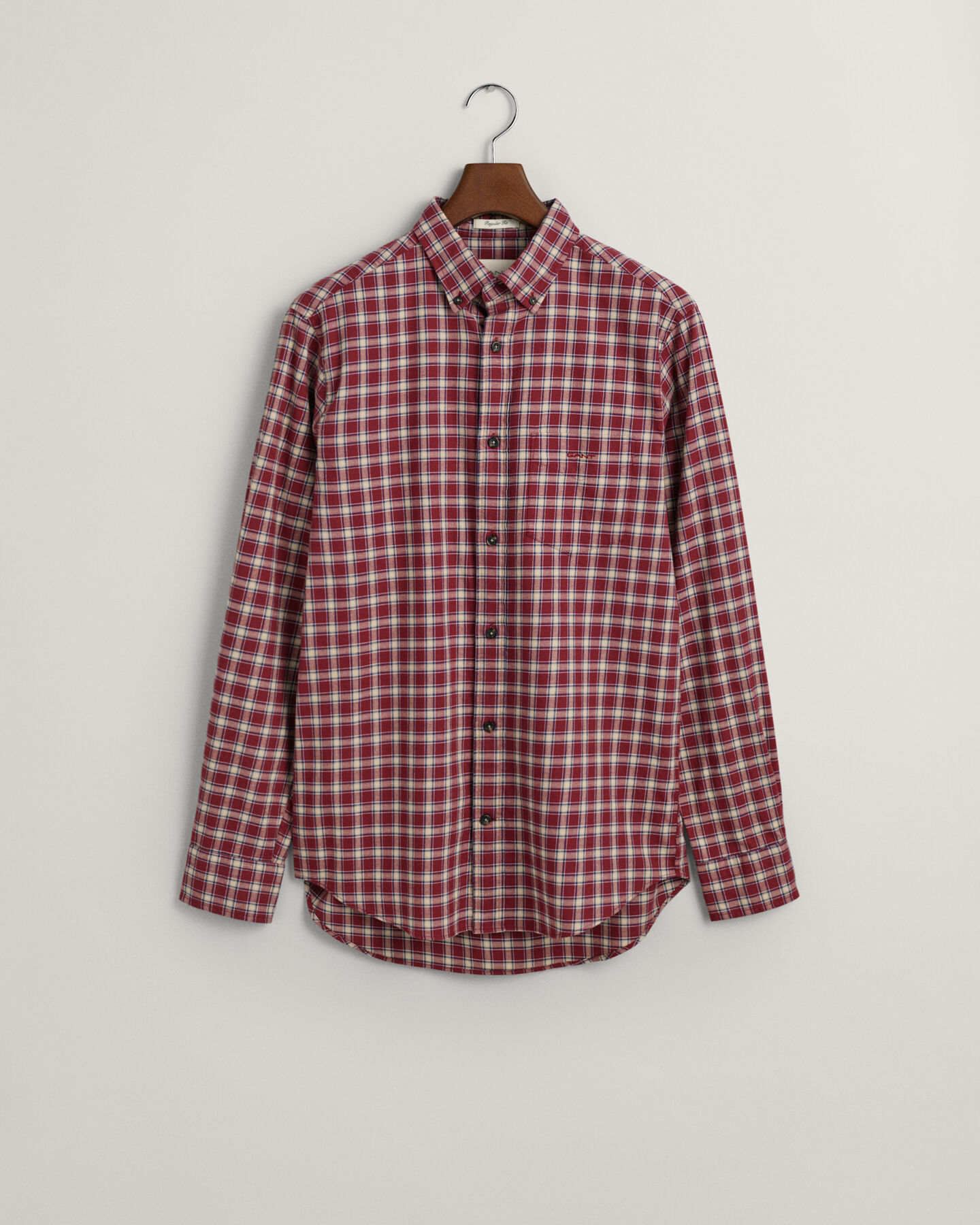 Regular fit flannelskjorte med mikrotern