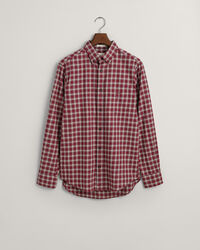 Regular fit flannelskjorte med mikrotern
