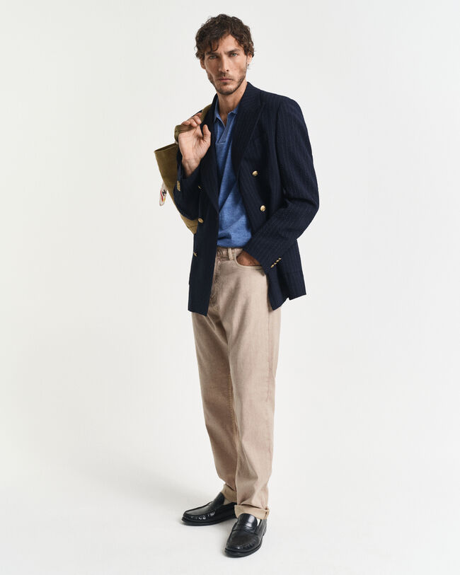 Sunfaded kortærmet polo sweater