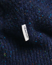 Kabelstrikket cardigan med lynlås