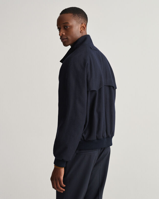 Harrington jakke af uld