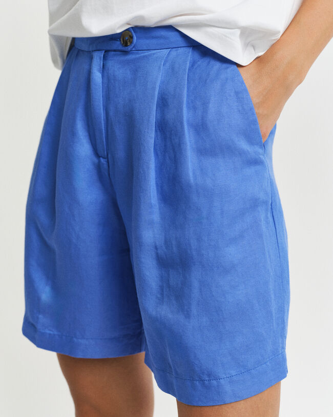 Skræddersyede shorts af hør