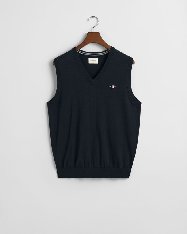Klassisk vest af bomuld