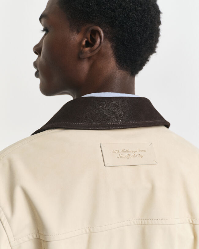 Rodeojakke af læder