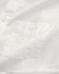 Regular fit Textured skjorte af bomuld og hør