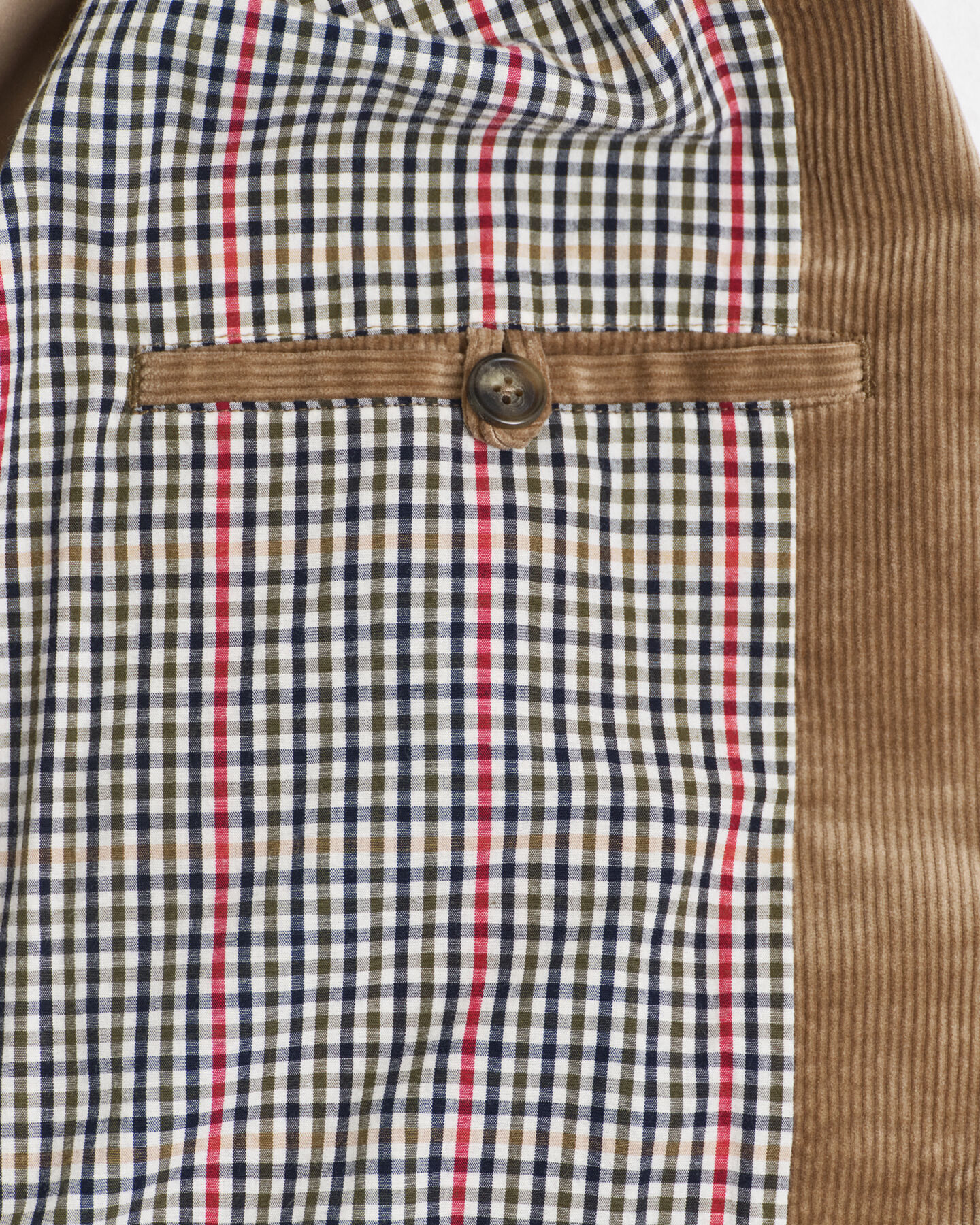 Harrington jakke i jernbanefløjl