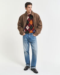 Argyle sweater med crewneck