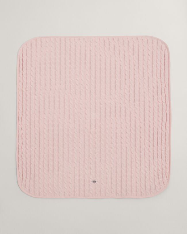 Baby Shield t&aelig;ppe af bomuld med kabelstrik