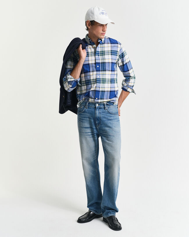 Regular fit ternet Archive Oxford skjorte