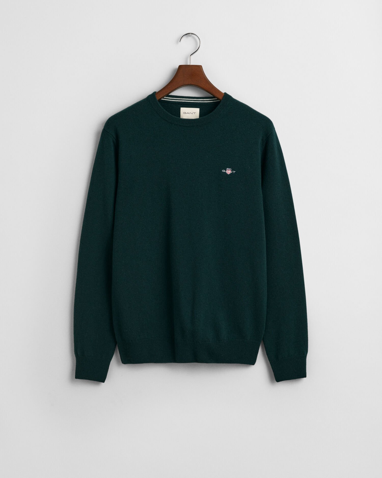 Crewneck sweater i ekstra fin lammeuld