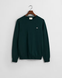 Crewneck sweater i ekstra fin lammeuld