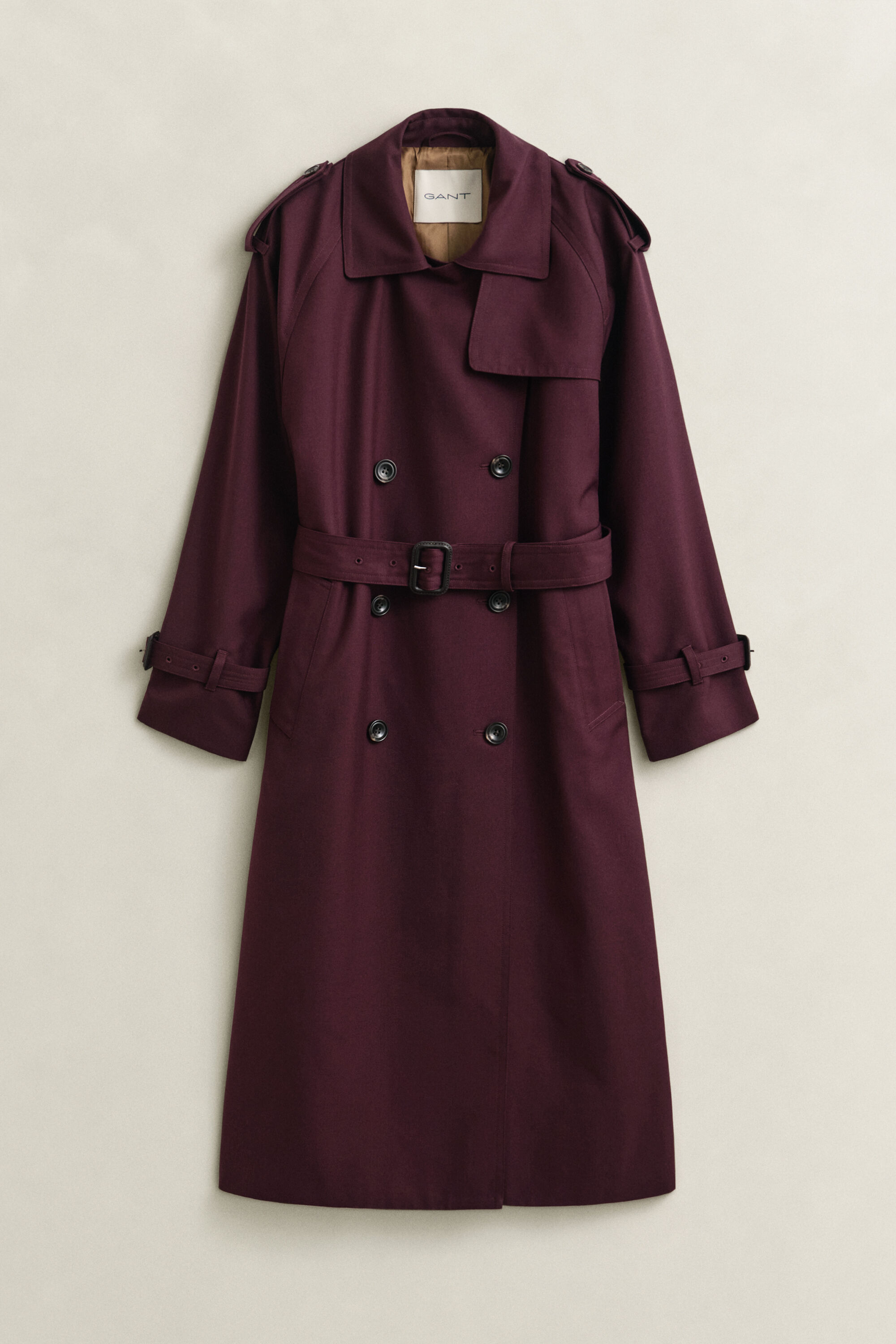 Trenchcoat i uldblanding