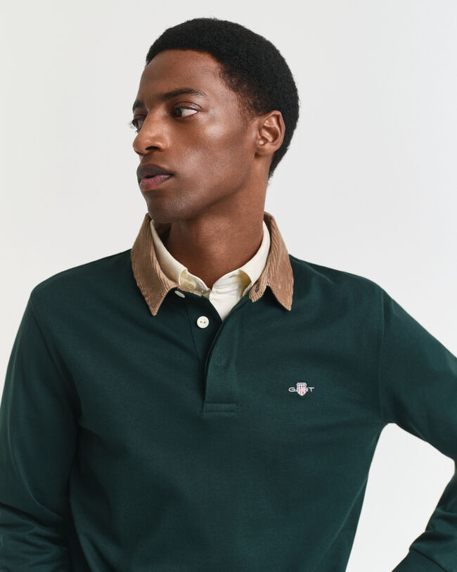 Heavy Rugger med krave i jernbanefløjl