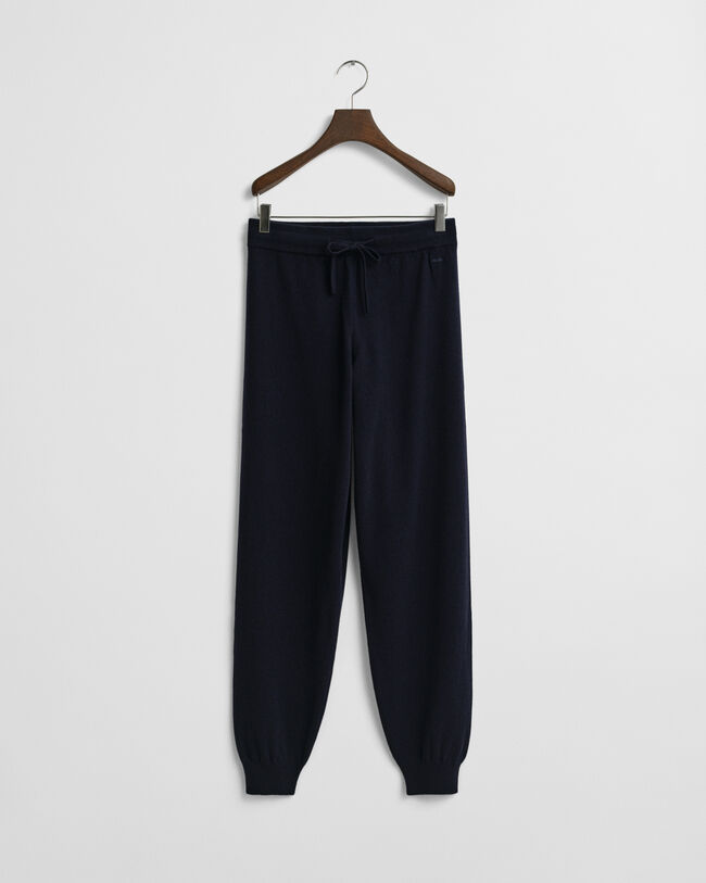 Strikkede bukser af ekstra fin lammeuld