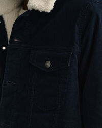 Trucker-jakke af jernbanefløjl