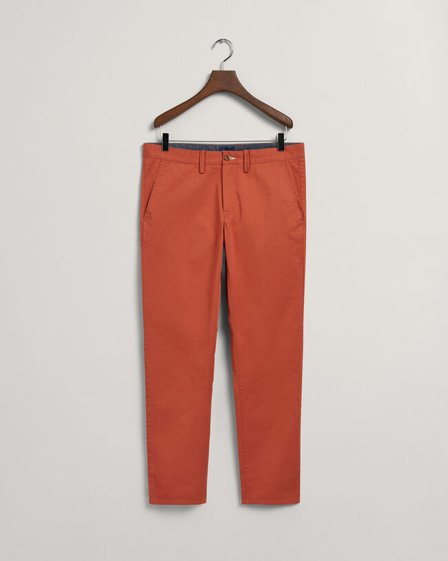 Hallden Slim fit chinobukser af twill