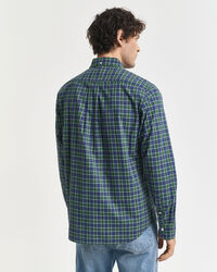 Regular fit klassisk poplin-skjorte med tern