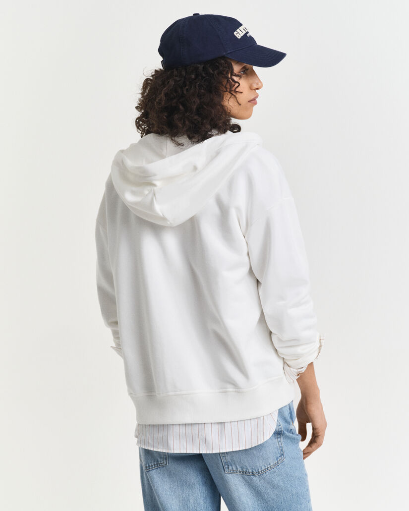 Shield hættetrøje med lynlås