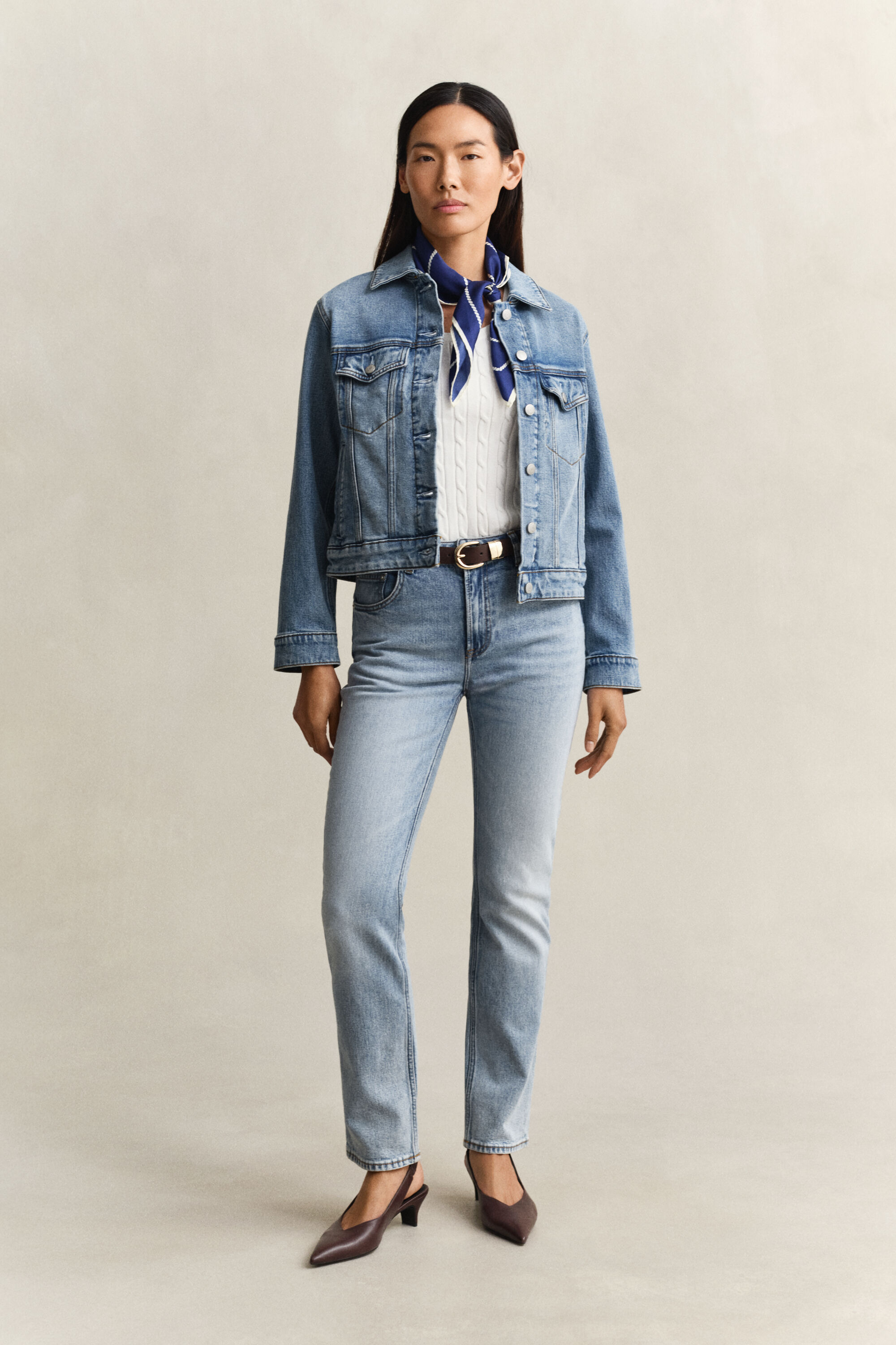 Tank-top med kabelstrik