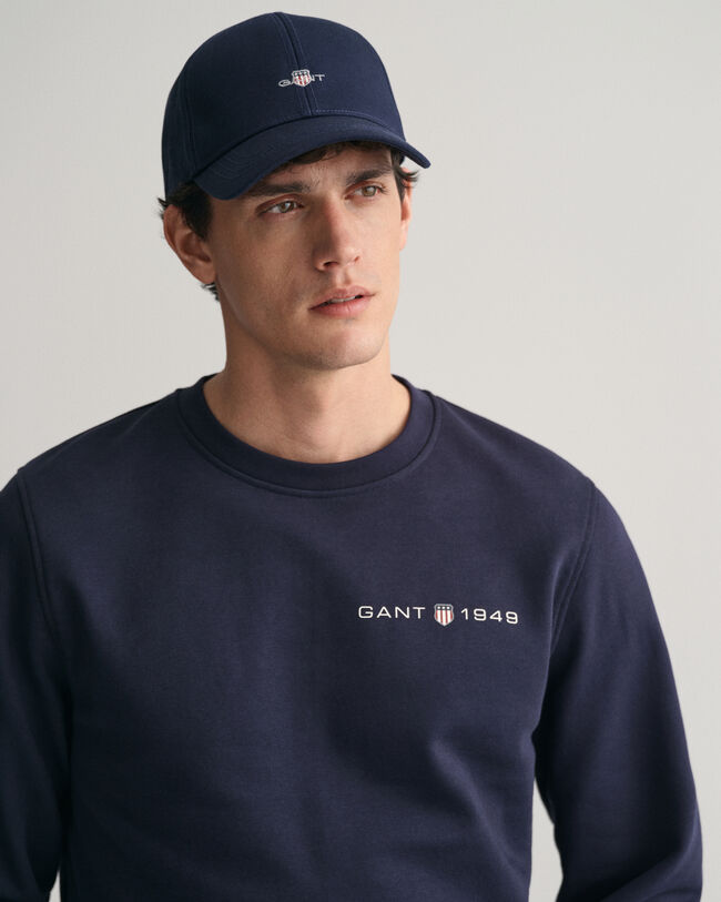 Graphic sweatshirt med tryk og crewneck