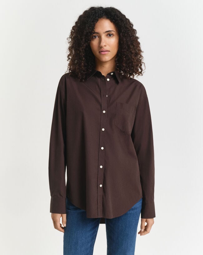 Relaxed Fit klassisk poplin-skjorte