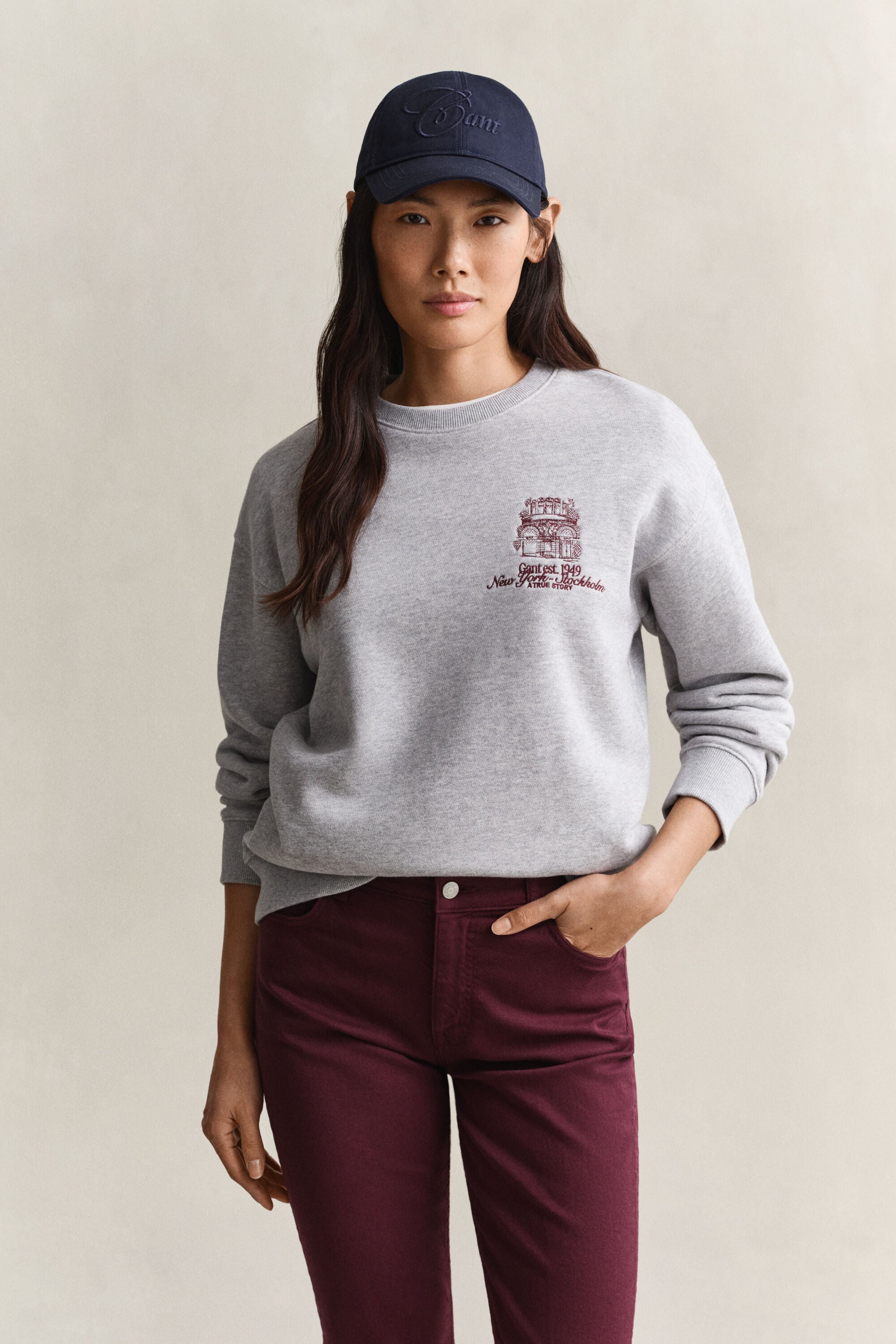 Sweatshirt med grafik