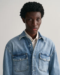 Oversized denimskjorte