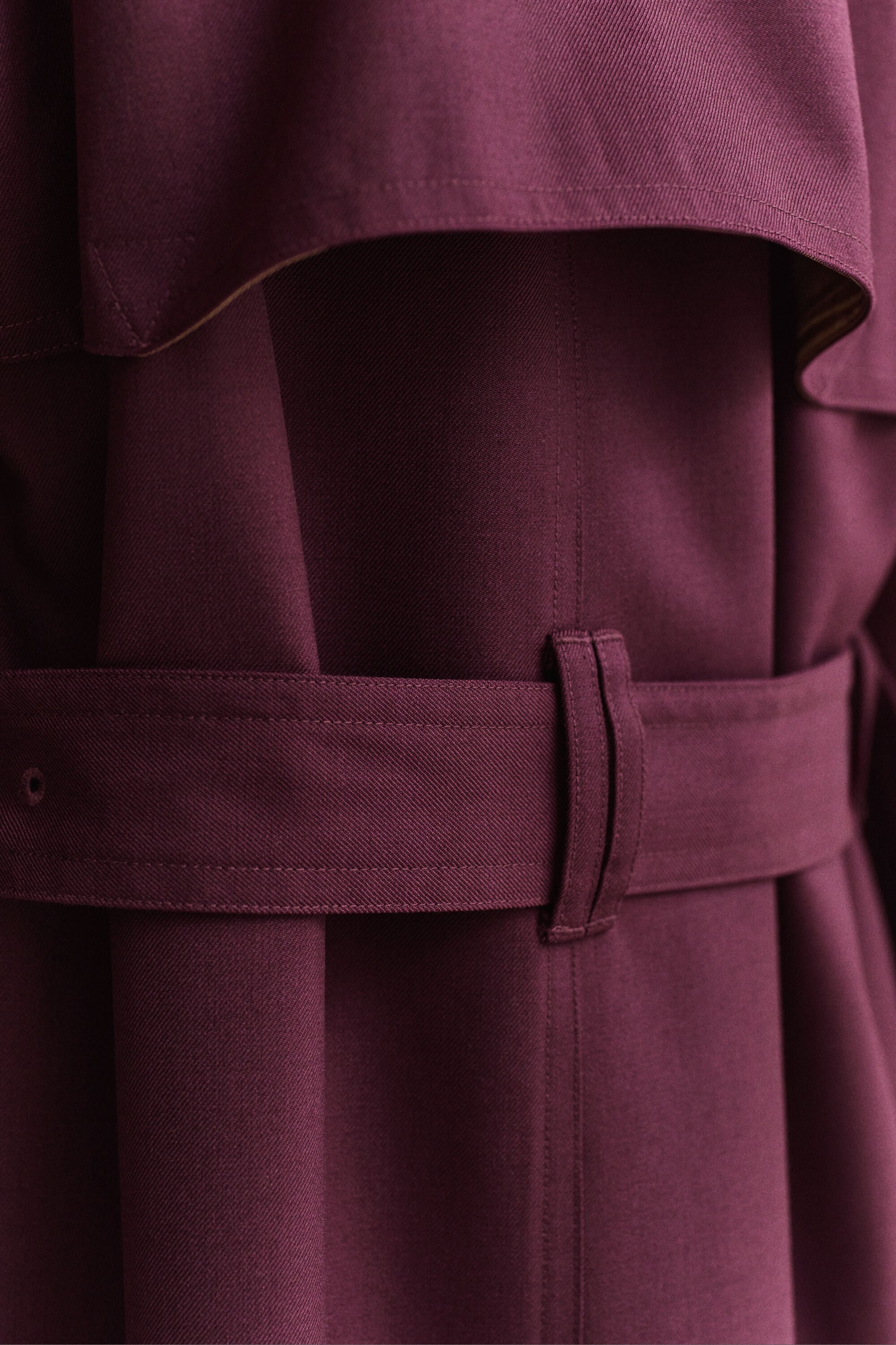 Trenchcoat i uldblanding