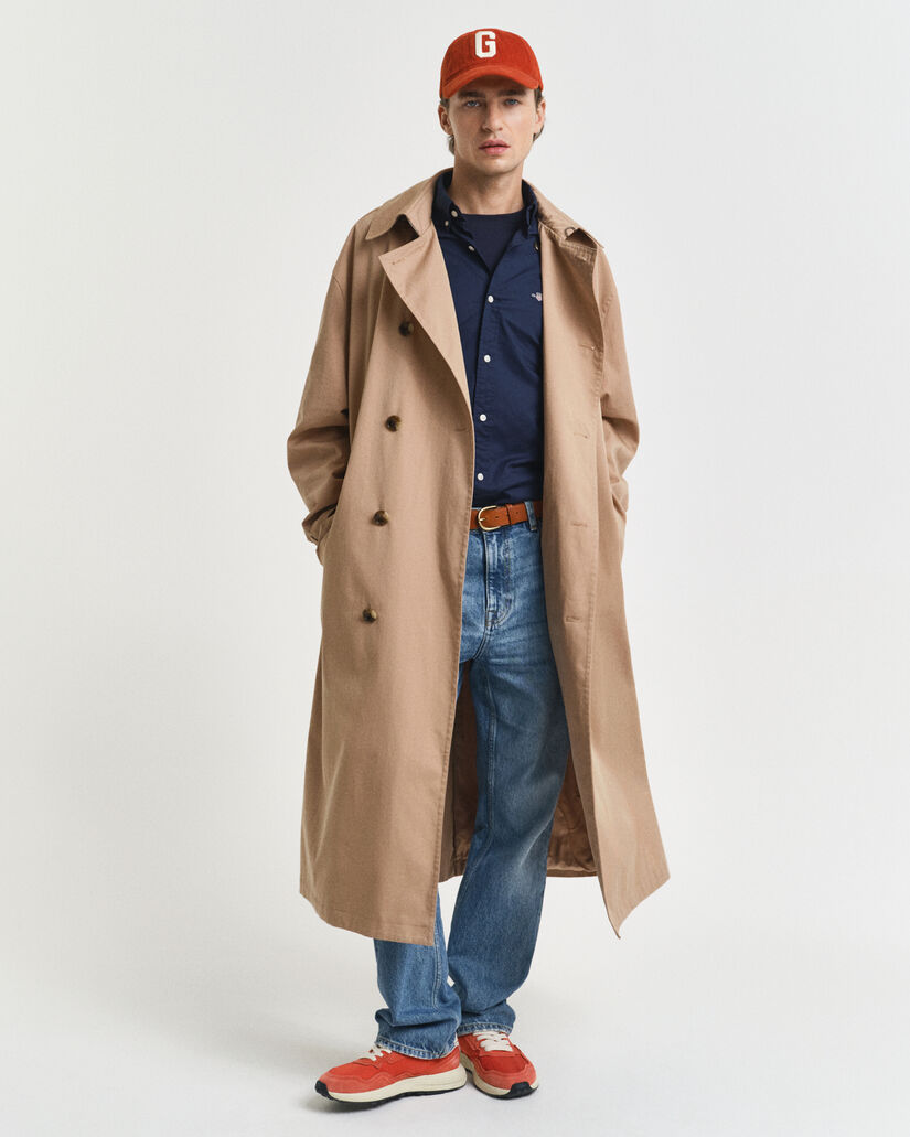 Slim fit klassisk poplin-skjorte