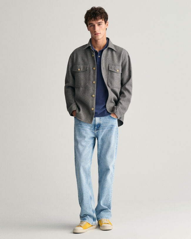 Sunfaded piqué poloskjorte