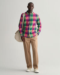 Regular fit skjorte af indisk madras