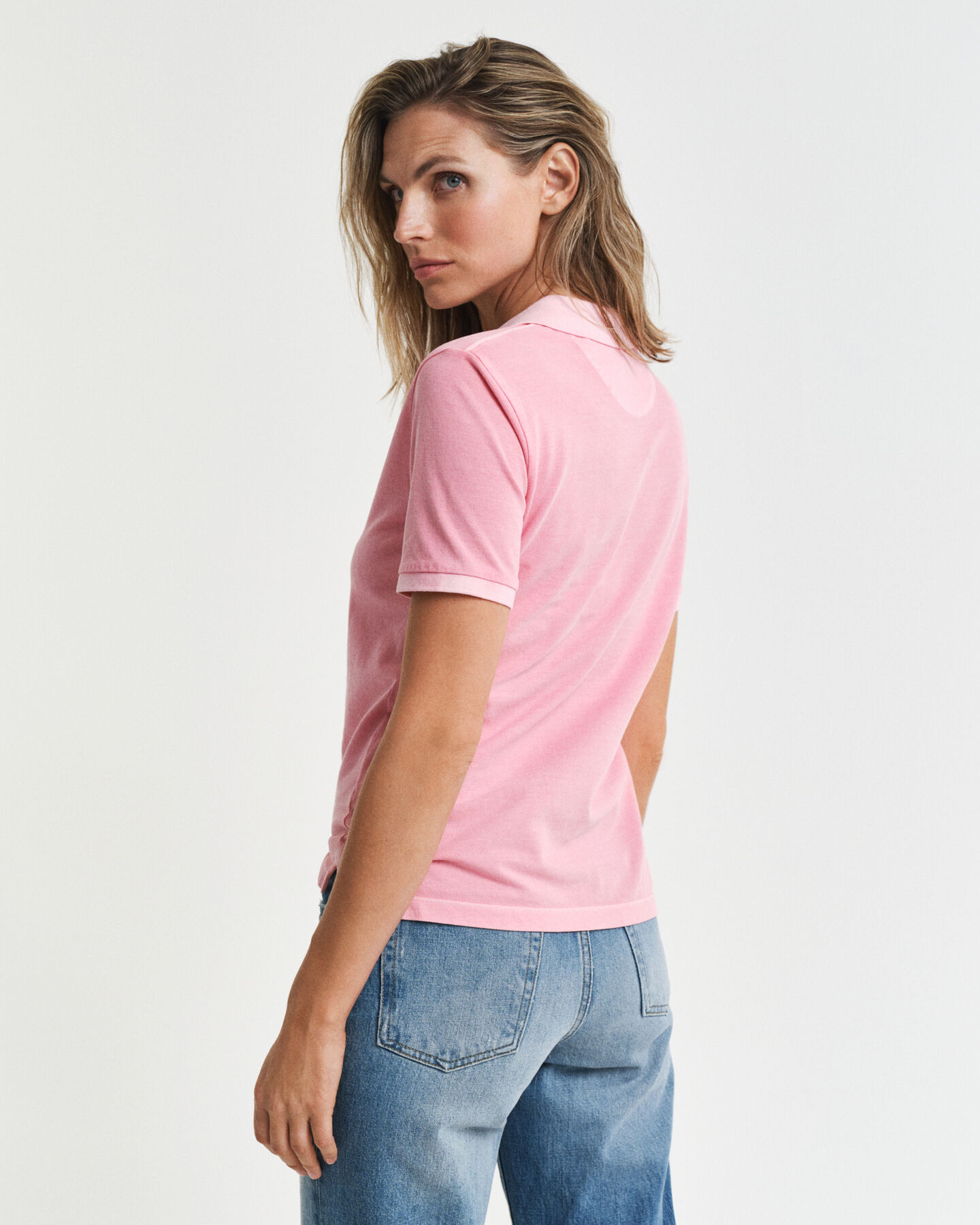 Sunfaded piqu&eacute; poloskjorte