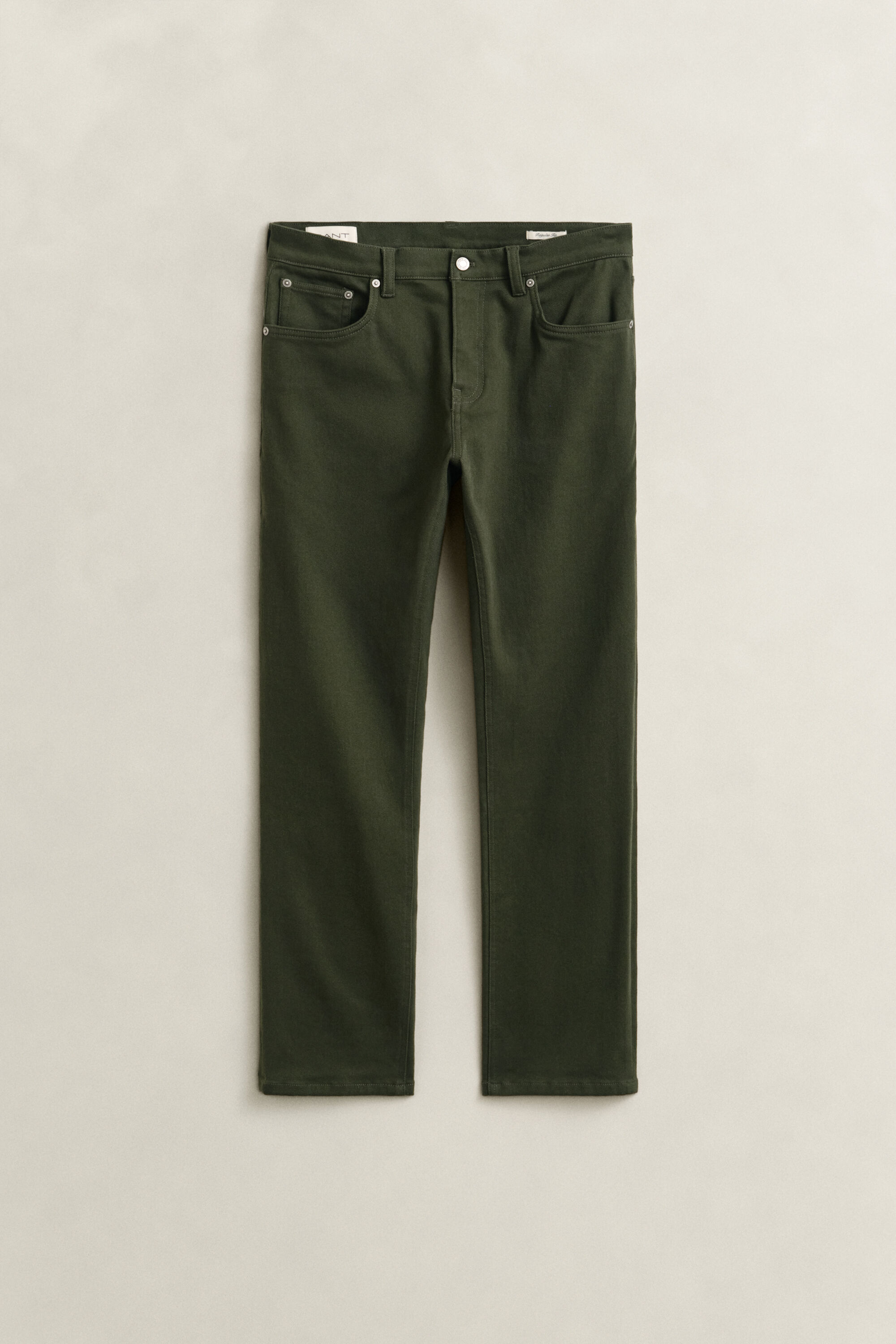 Regular fit jeans i twill