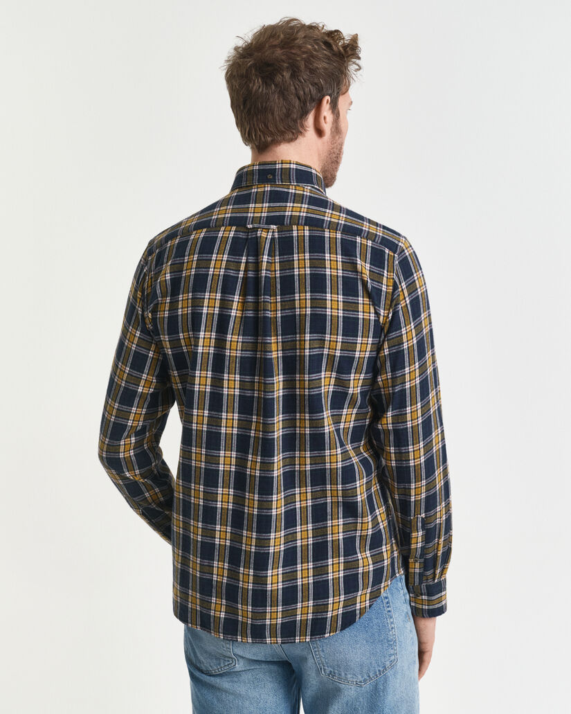Regular fit ternet Windblown flannelskjorte