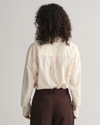 Oversized kompakt poplinskjorte