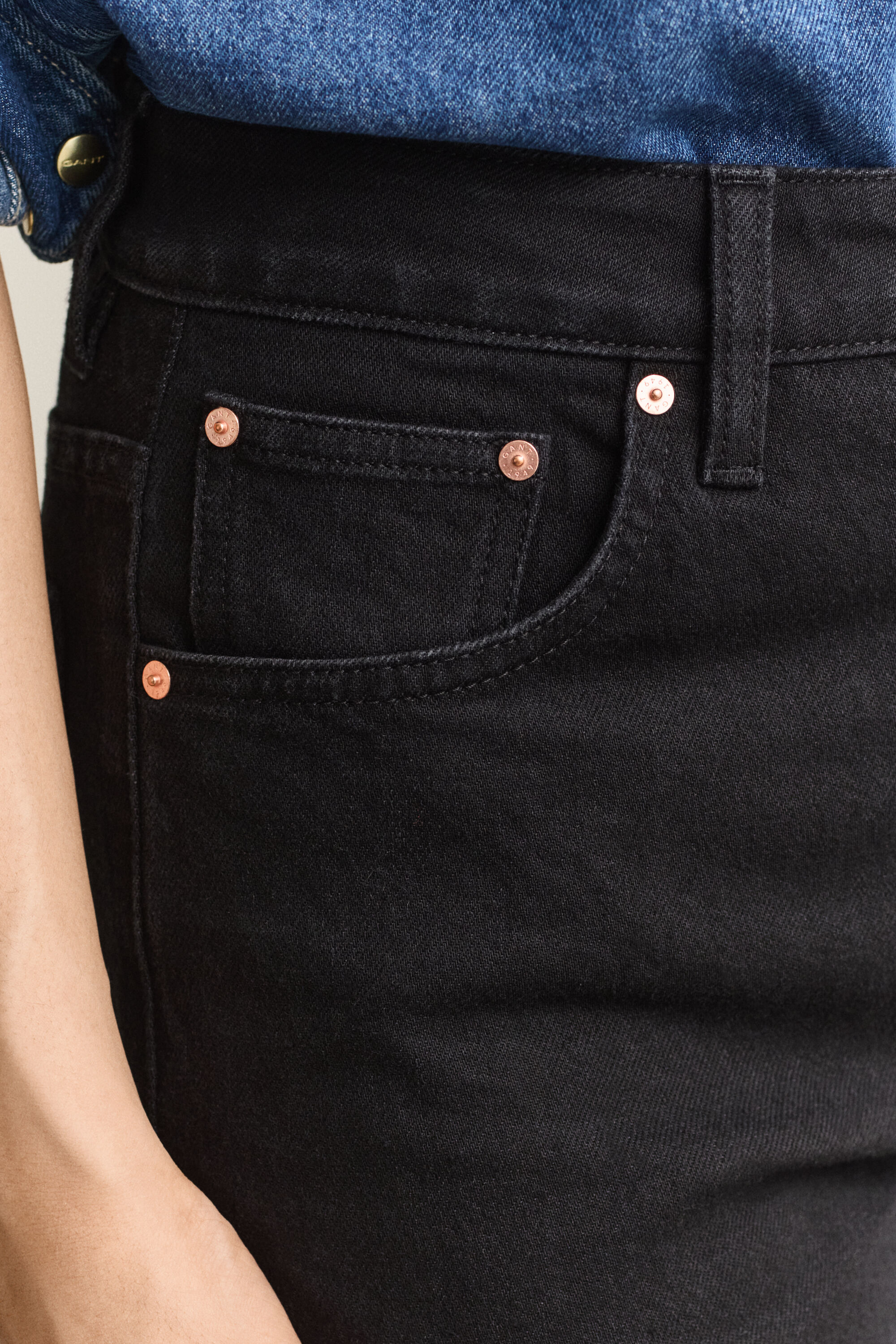 Slim højtaljede jeans