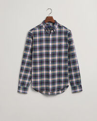 Regular fit skotskternet flannelskjorte